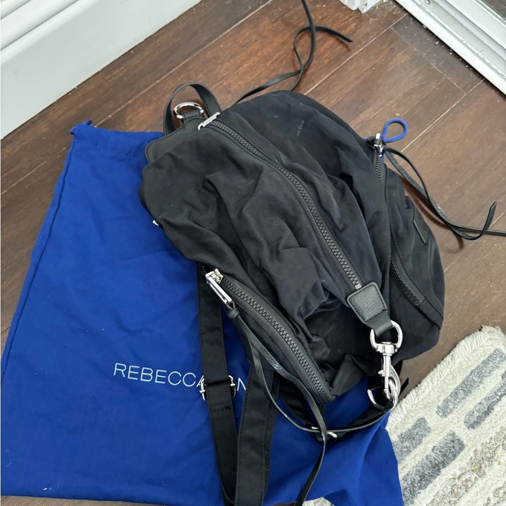 Rebecca Minkoff Black Backpack with Multiple Compartments